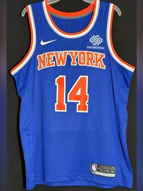 Nike Allonzo Trier “Iso Zo” New York Knicks #14 Blue Nickname Swingman Jersey 48